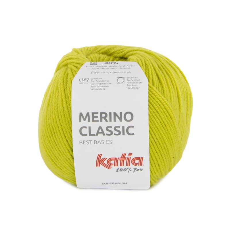 LANA MERINO CLASSIC 52% Merino Superwash - 48% Acrílico 100g