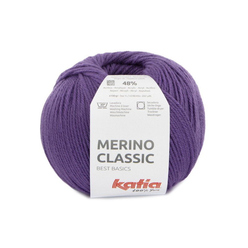 Lana Merino Classic 52% Merino Superwash - 48% Acrílico