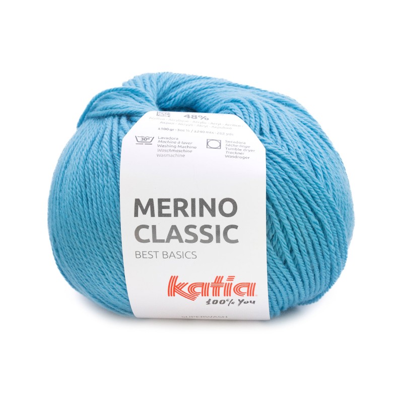 LANA MERINO CLASSIC 52% Merino Superwash - 48% Acrílico 100g