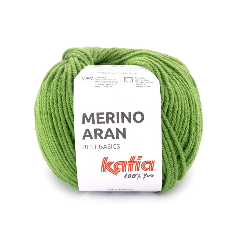 LANA MERINO ARAN 52% Merino Superwash - 48% Acrílico 100 g