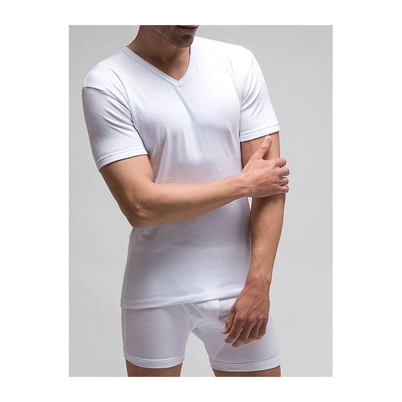 CAMISETA TERMICA MANGA CORTA CUELLO PICO ART.7421