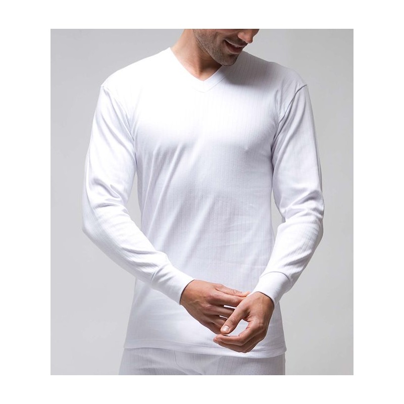 CAMISETA INTERIOR M/L CUELLO PICO ART.731